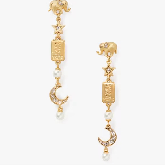 kate spade Jewelry - KATE SPADE Winter Carnival Charm Earrings